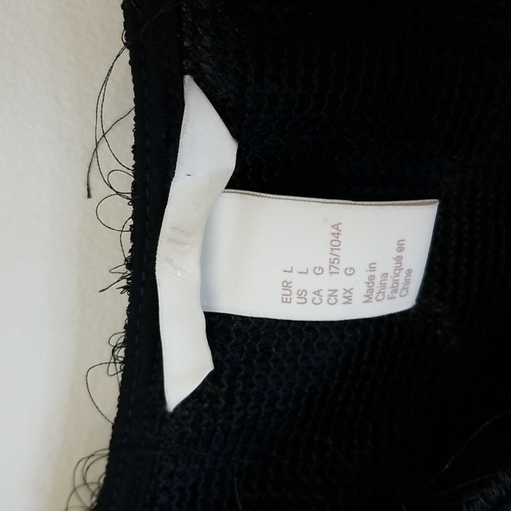 H&M Black Shag Fringe Camisole Top - Picture 8 of 10